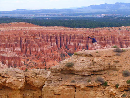 The hoodoos remind Kelly of candy corn!