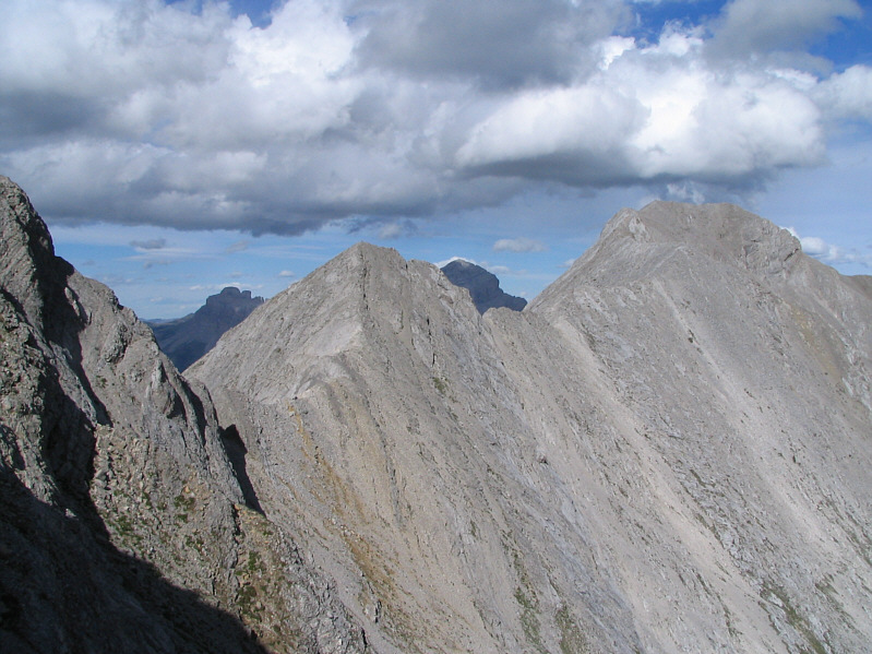 The unnamed pinnacle is probably seldom climbed.