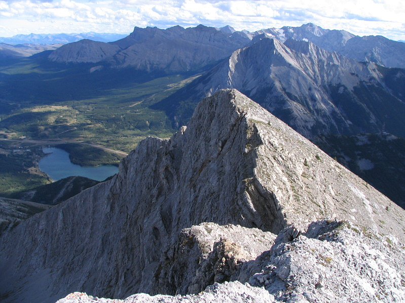 The big peak on the horizon at right is most likely Mount Ptolemy.