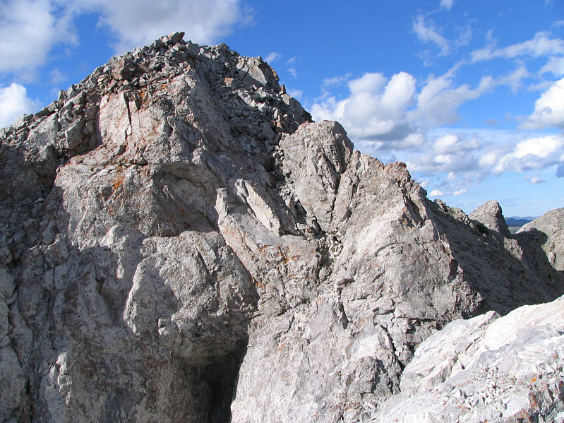 Lots of loose rock on the other side.