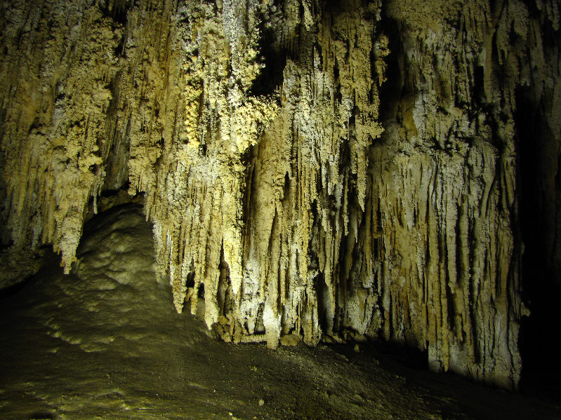 The guide turned off all the lights during this part of the tour. The ensuing darkness was absolute.