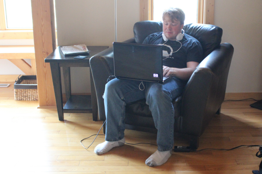 Sean is in his comfort zone!