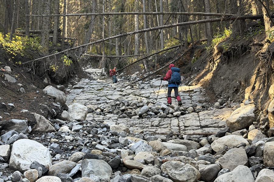 Watch out for slippery rocks!