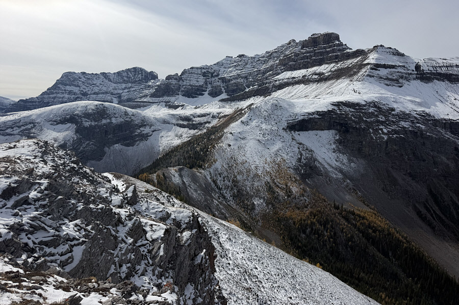 The headwall looks just as steep--maybe even steeper--from far away!