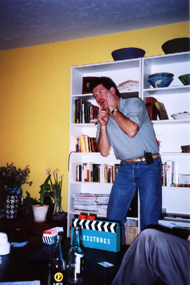 Scott's cel phone is purely ornamental.