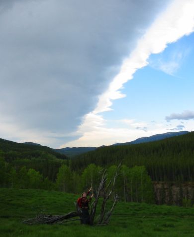 Weird-looking sky!