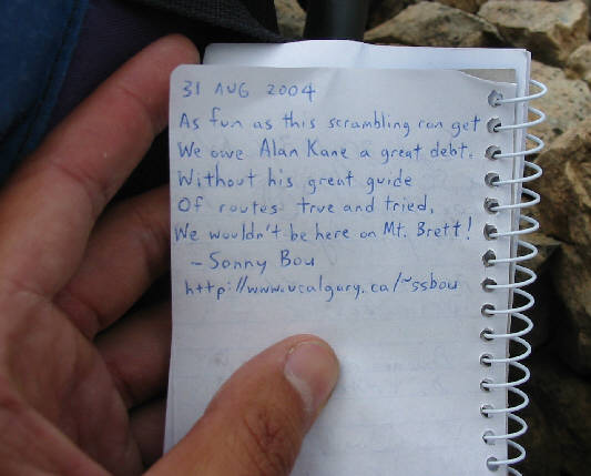 I was only the second party in 2004 to sign this register.