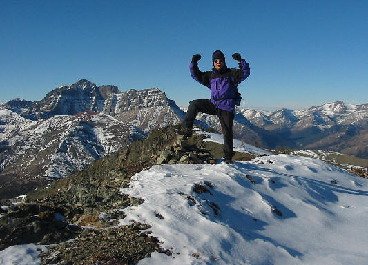 I finally get some good weather on a Waterton summit!