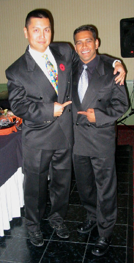 Amazingly, seven years after these suits were tailored, they still fit!