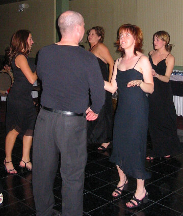 Four gals and one guy? Shake it baby!