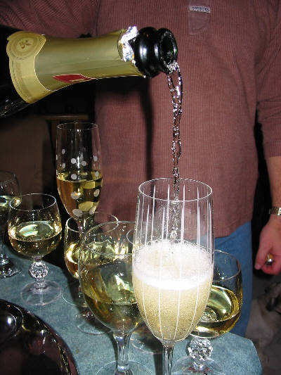 That better not be Baby Duck! Blechhh!