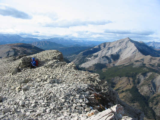 That 'dot' turns out to be a very welcome windbreak.