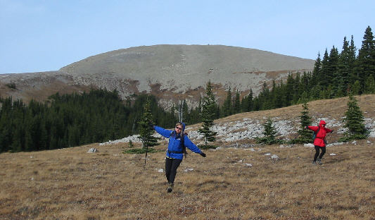 You can still see the windbreak at the top of Sentinel Peak!