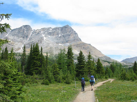 It's already a long way to get here with a heavy backpack.