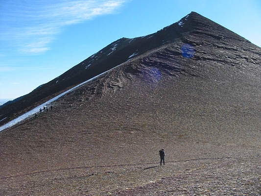 An easy ascent, especially when there isn't a blizzard!