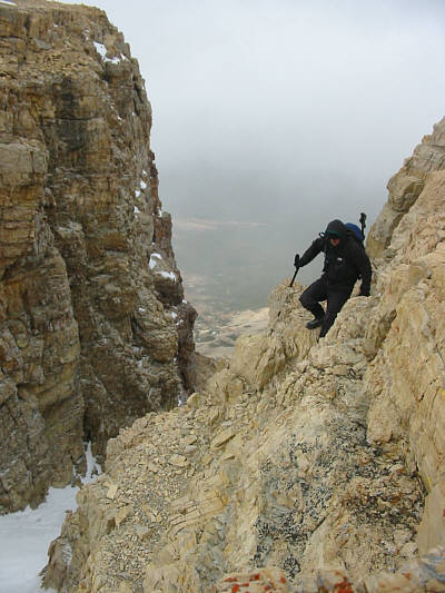 Not a difficult descent on this day.