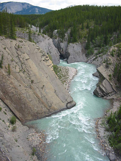 Ice climbers' winter playground.