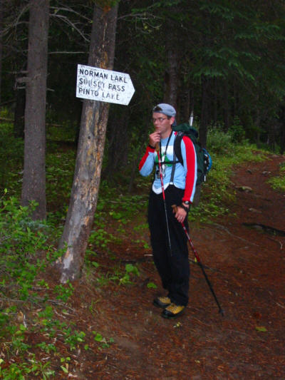 We never did get to see Pinto Lake (even from the summit of Mount Coleman).