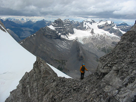 Lots of loose rocks on the descent.