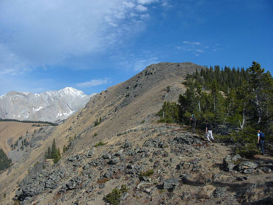 Ten more minutes to the top from here.