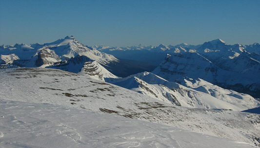 And if you look really closely, you can also pick out Mount Assiniboine way off in the distance.