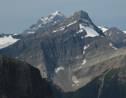 Sadly, this was the clearest view I had of Mount Forbes on this day.