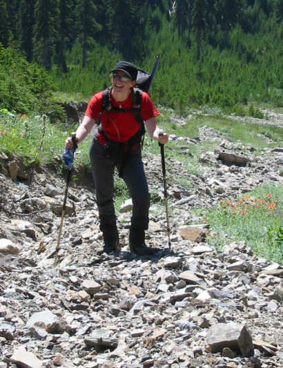 Linda was 'slumming it' at the Willow Rock Campground this weekend!