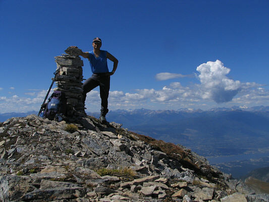 About 725 metres height gain from the trailhead.