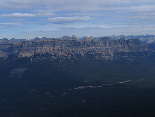 Certainly not the most striking view of Castle Mountain!