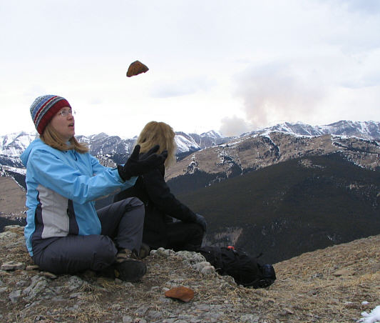 It's ironic that we saw smoke from this deactivated lookout and even more ironic that earlier we were talking about marijuana!