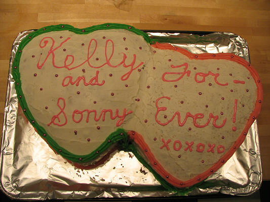 I had a tough time icing this cake.