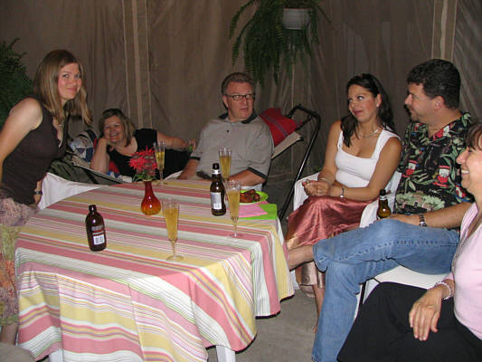 And they're still drinking champagne!