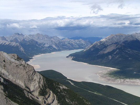 Longest man-made lake in Alberta!