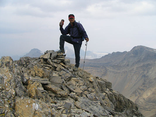 I can't believe someone hauled a glass Coffee-mate jar all the way up here!