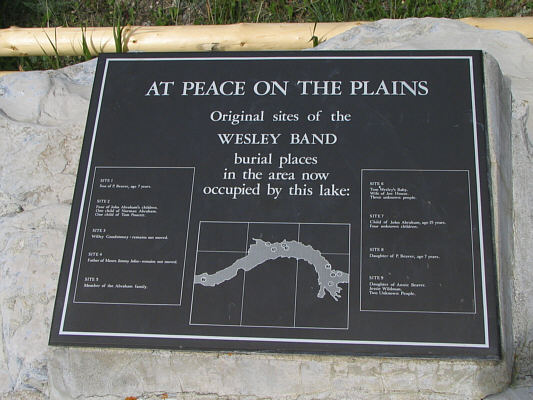 But some remains were not moved and are still at the bottom of Abraham Lake!