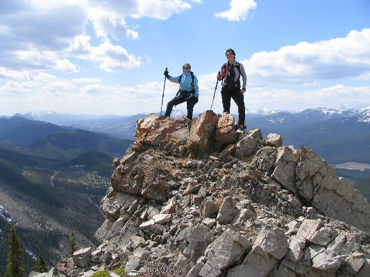 This ain't the summit, but it's windy enough to be mistaken for one!