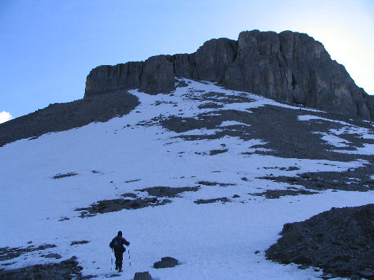 Hard to believe, but some of that snow is still quite deep.