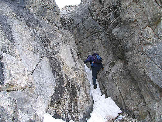 I'm not so sure I would have been able to climb up without the snow.