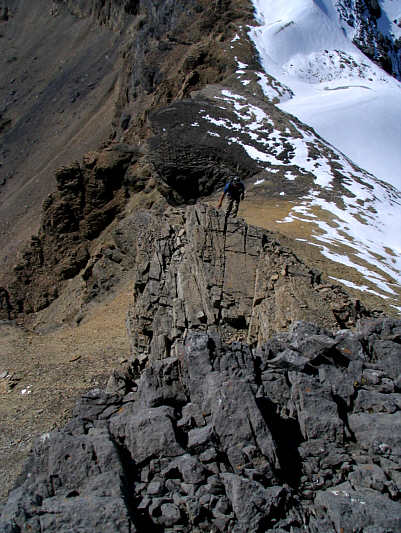 Robert is a fast climber and eventually blew right by me.