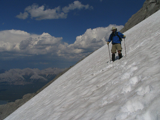 This part was quite steep and a little scary.