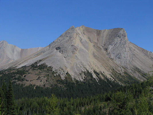 A rather modest but odd-looking peak.