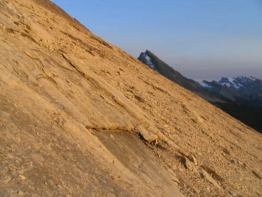 Descending the west slopes can be tricky.