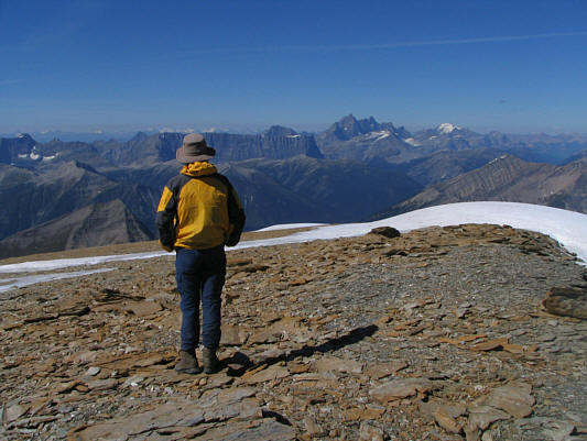 Actually, he was thinking, "We're an awfully long way from the nearest outhouse!"
