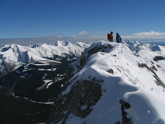 The summit of Tombstone South is not very spacious.