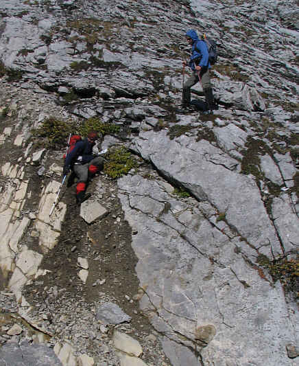 A good place to get over to skier's right while descending the drainage lower down.