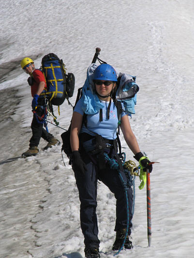 Kelly looks cool with all that gear!