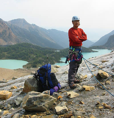 I almost look like a real mountaineer!