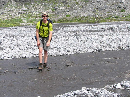 Take the boots off, or just slosh through?