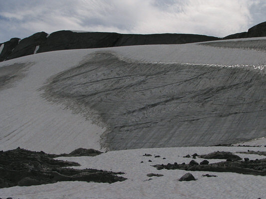 If you look closely, you can barely make out some people at the low notch.