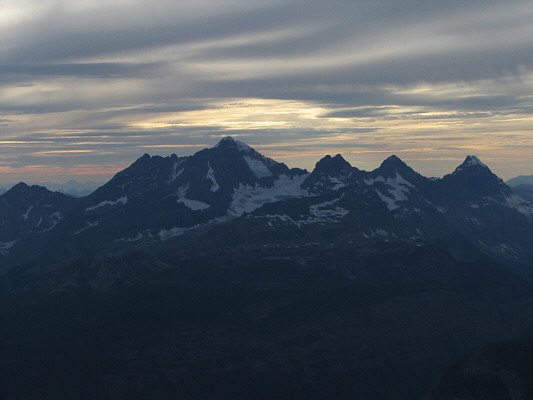 Not the best time of day for photographing The Royal Group.